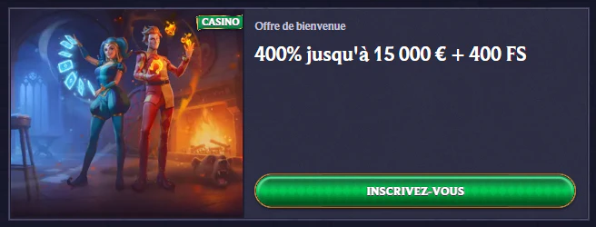 Offre de bienvenue LolaJack avec 400 % jusqu'à 15 000 € et 400 tours gratuits